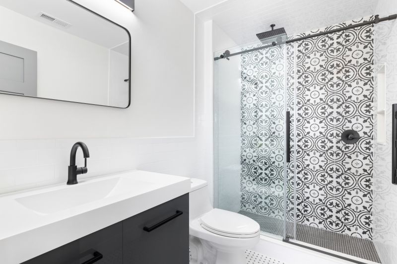 Stylish Shower with Textured Tiles
